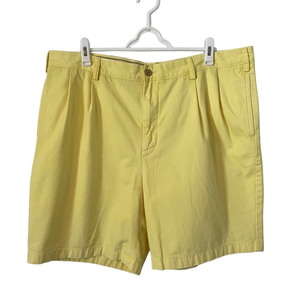 Nautica Mens Yellow‎ Deck Shorts, Size 40W